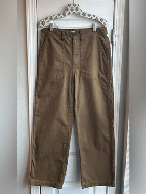 MADEWELL The Perfect Vintage Wide Leg Pant Utility Edition Dark Green Women’s 29